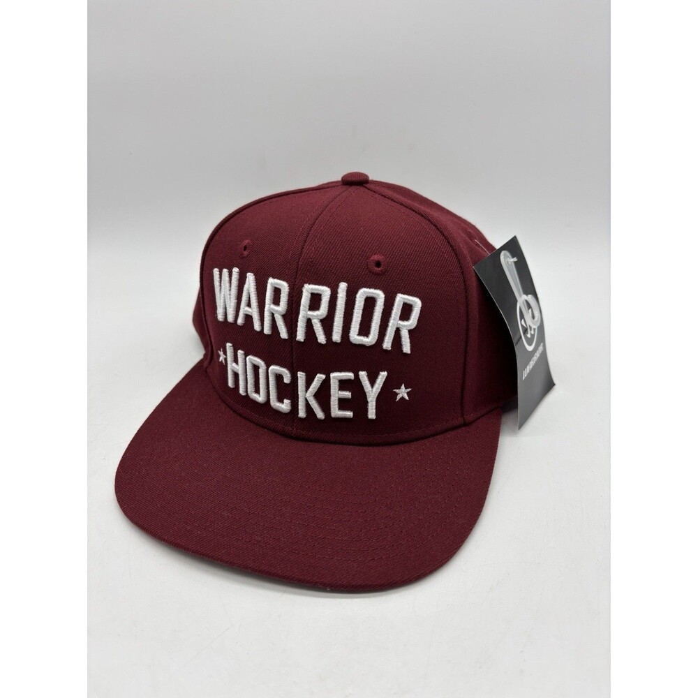 Warrior Hockey SnapBack Hat Maroon Adjustable NWT
